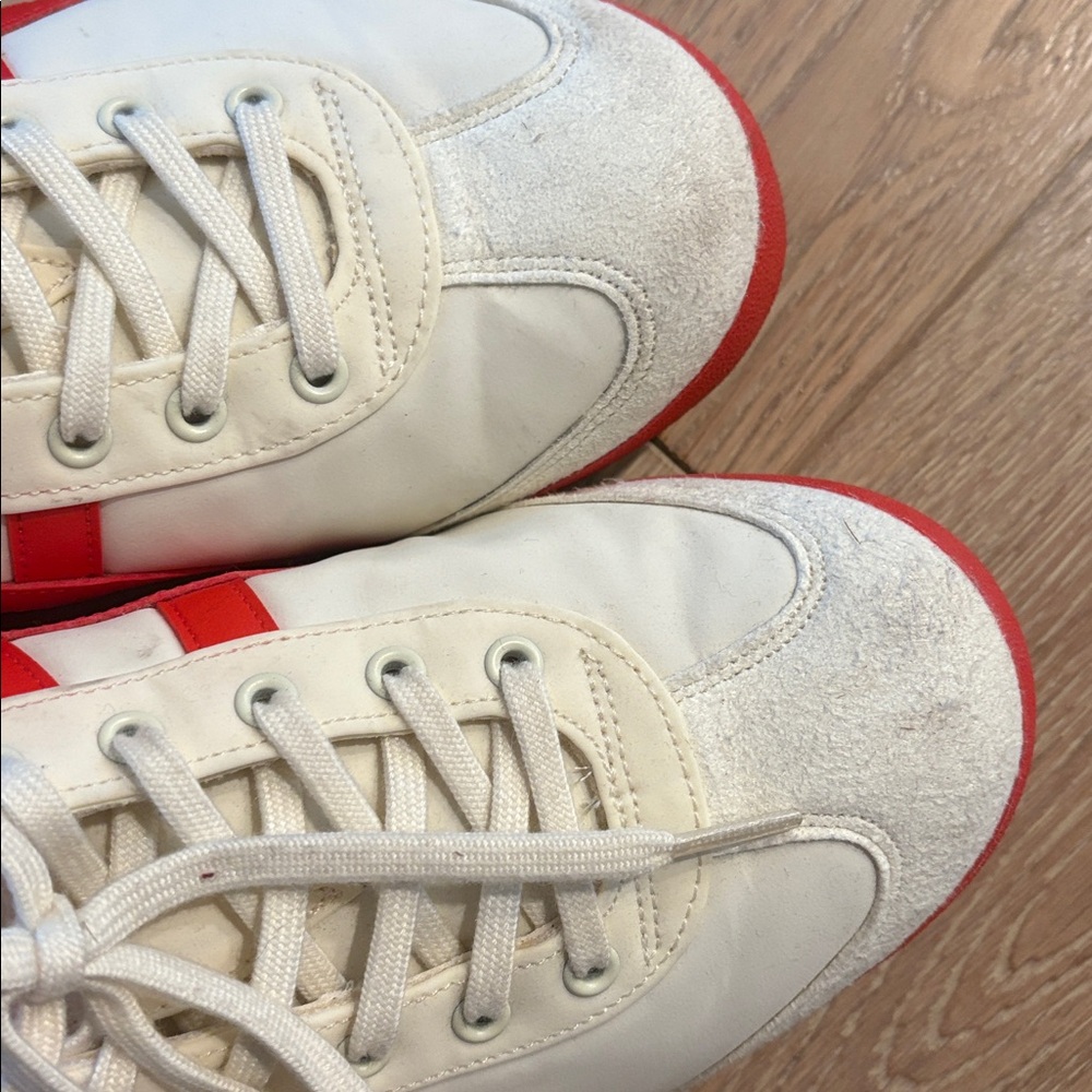 Onitsuka Tiger Mexico 66 Cream and Red Sneakers - Picture 3 of 3